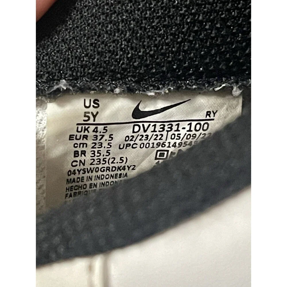 Nike Air Force 1 Low White Black 5Y